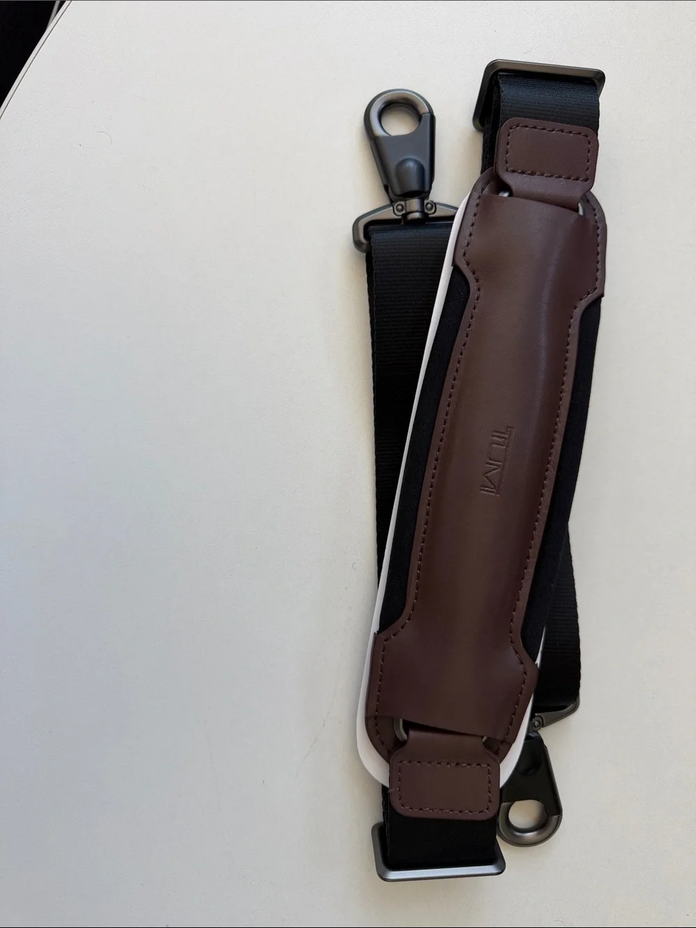 Tumi Brown and Black Padded Shoulder Strap for Laptop Bags